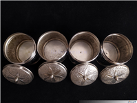 ست پاسماوری یا ادویه برنجی کهنه قلمکاری