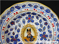 دیوارکوب قلم آبی جدید نقاشی کار دست 18CM 