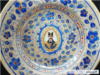 دیوارکوب قلم آبی جدید نقاشی کار دست 23CM 