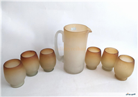 پارچ و لیوان کمیاب دست ساز قدیمی 