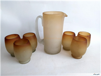 پارچ و لیوان کمیاب دست ساز قدیمی 