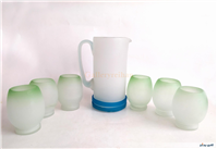 پارچ و لیوان کمیاب دست ساز قدیمی 