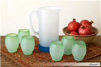 پارچ و لیوان کمیاب دست ساز قدیمی 