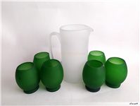 پارچ و لیوان کمیاب دست ساز قدیمی