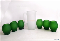 پارچ و لیوان کمیاب دست ساز قدیمی