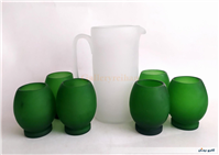 پارچ و لیوان کمیاب دست ساز قدیمی