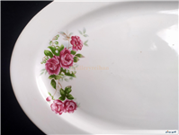 دیس قدیمی ضخیم طرح گل سرخی زیبا 