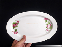 دیس قدیمی ضخیم طرح گل سرخی زیبا 