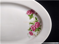 دیس قدیمی ضخیم طرح گل سرخی زیبا 