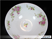 کاسه کلکسیونی گلسرخی بیکعب پر گل قدیمی