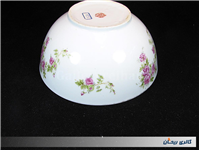 کاسه کلکسیونی گلسرخی بیکعب پر گل قدیمی