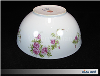 کاسه کلکسیونی گلسرخی بیکعب پر گل قدیمی