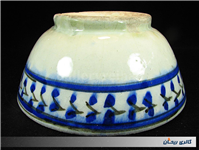 کاسه بسیار قدیمی قاجاری قلم آبی دست ساز