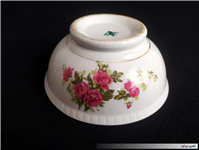 کاسه زیبای ژاپنی گل سرخی قدیمی چهارگل 