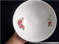 کاسه زیبای ژاپنی گل سرخی قدیمی چهارگل 