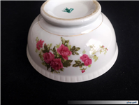 کاسه زیبای ژاپنی گل سرخی قدیمی چهارگل 