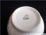 کاسه چینی قدیمی طرح شکارگاه لاکی رنگ