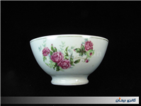 کاسه یا پیاله گل سرخی قدیمی مارک KPM