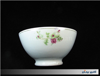 کاسه یا پیاله گل سرخی قدیمی مارک KPM