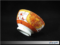 کاسه کمیاب حنایی تمیز و قدیمی قطر 13CM