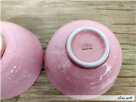 2عدد کاسه قدیمی صورتی نقش برجسته 