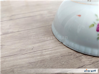 کاسه گل سرخی قدیمی دورو گل ساخت ژاپن 