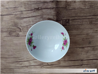 کاسه گل سرخی قدیمی دورو گل ساخت ژاپن 