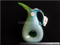 پارچ چندرنگ کمیاب دوپوست دستساز قدیمی 