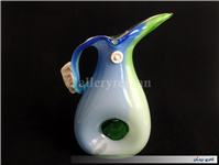 پارچ چندرنگ کمیاب دوپوست دستساز قدیمی 