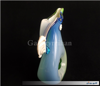 پارچ چندرنگ کمیاب دوپوست دستساز قدیمی 