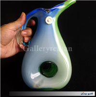 پارچ چندرنگ کمیاب دوپوست دستساز قدیمی 