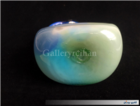 پارچ چندرنگ کمیاب دوپوست دستساز قدیمی 