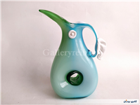 پارچ چندرنگ کمیاب دوپوست دستساز قدیمی 