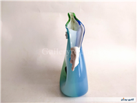 پارچ چندرنگ کمیاب دوپوست دستساز قدیمی 