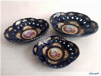 ظرف پذیرایی سه تیکه سورمه ای لیلی مجنون 