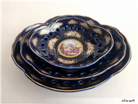 ظرف پذیرایی سه تیکه سورمه ای لیلی مجنون 