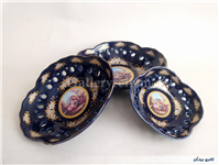 ظرف پذیرایی سه تیکه سورمه ای لیلی مجنون 