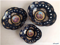 ظرف پذیرایی سه تیکه سورمه ای لیلی مجنون 