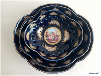 ظرف پذیرایی سه تیکه سورمه ای لیلی مجنون 