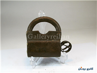 قفل دستساز بزرگ کمیاب فولادی قاجاری