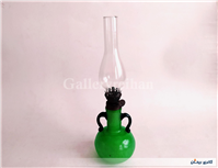 چراغ نفتی سبز (رنگ شده) دو دسته زیبا 