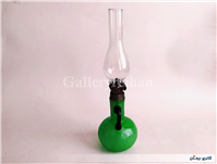 چراغ نفتی سبز (رنگ شده) دو دسته زیبا 