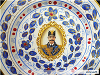 دیوارکوب قلم آبی جدید نقاشی کار دست 18CM 