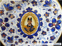 دیوارکوب قلم آبی جدید نقاشی کار دست 18CM 