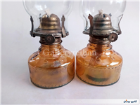 یک جفت چراغ نفتی آجری قابل استفاده 
