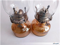 یک جفت چراغ نفتی آجری قابل استفاده 