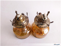 یک جفت چراغ نفتی آجری قابل استفاده 