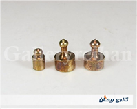 3عدد وزنه قدیمی برنجی 2 و 5 گرمی 