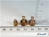 3عدد وزنه قدیمی برنجی 2 و 5 گرمی 