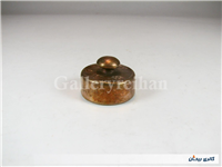 1 عدد وزنه قدیمی برنجی غرق مهر 75 گرمی 